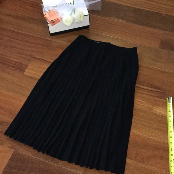 CHANEL Dresses & Skirts - Black Chanel pleated skirt